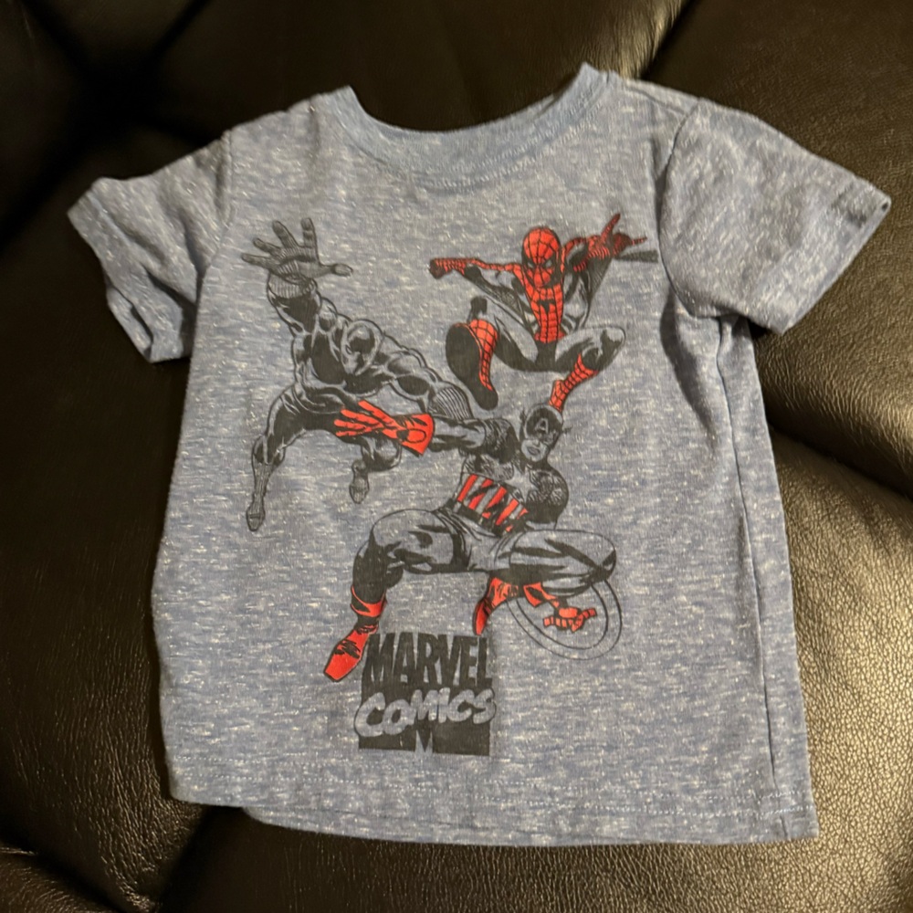 Marvel Blue and Red Kids T-Shirt